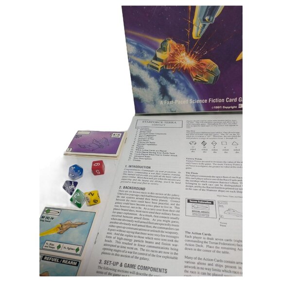 Star Force Terra Contact! 1991 Sci-Fi Card Game by Dan Verssen 3W Complete - Picture 6 of 7